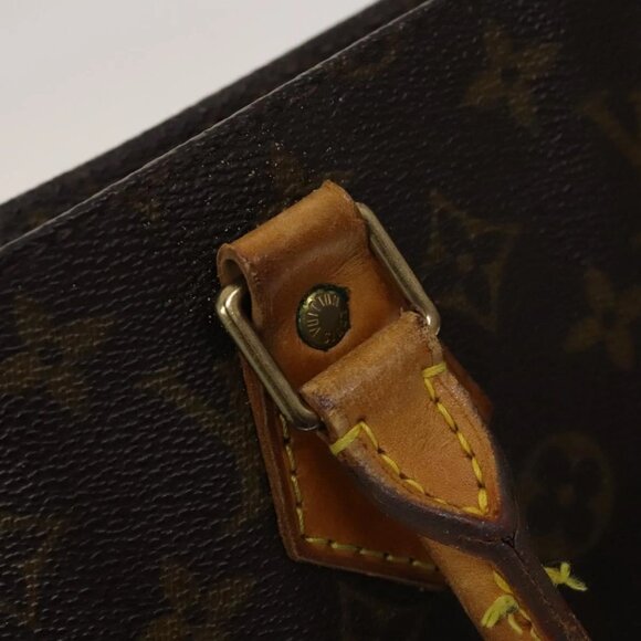 LOUIS VUITTON Monogram Sac Plat Hand Bag M51140 LV Auth - Picture 10 of 16